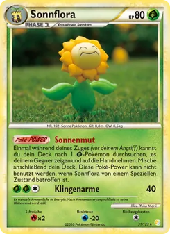 Sonnflora, Karte 31 aus HeartGold SoulSilver