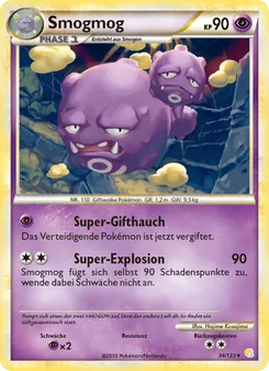 Smogmog, Karte 34 aus HeartGold SoulSilver