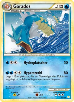 Garados, Karte 4 aus HeartGold SoulSilver