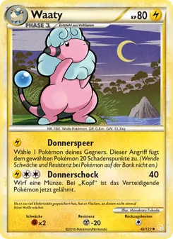 Waaty, Karte 42 aus HeartGold SoulSilver