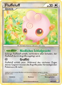 Fluffeluff, Karte 44 aus HeartGold SoulSilver