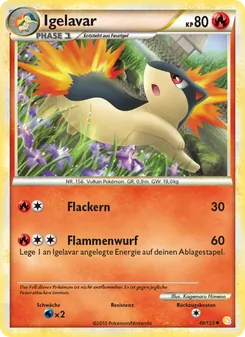 Igelavar, Karte 49 aus HeartGold SoulSilver