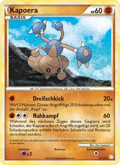 Kapoera, Karte 5 aus HeartGold SoulSilver