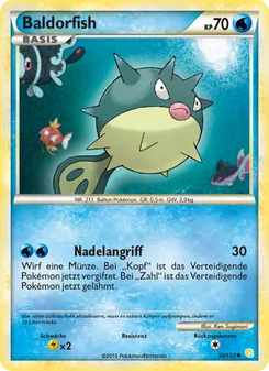 Baldorfish, Karte 50 aus HeartGold SoulSilver