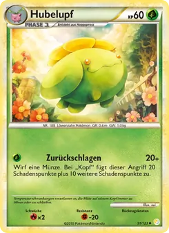 Hubelupf, Karte 51 aus HeartGold SoulSilver