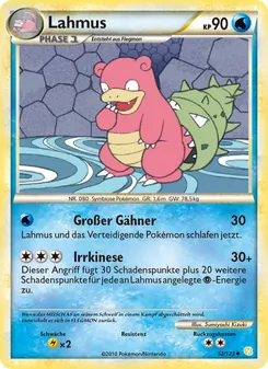 Lahmus, Karte 52 aus HeartGold SoulSilver