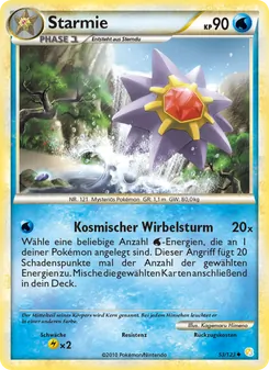 Starmie, Karte 53 aus HeartGold SoulSilver