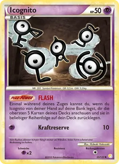 Icognito, Karte 55 aus HeartGold SoulSilver