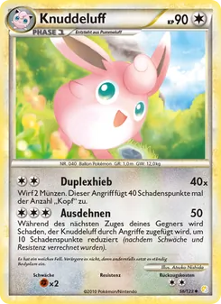 Knuddeluff, Karte 56 aus HeartGold SoulSilver
