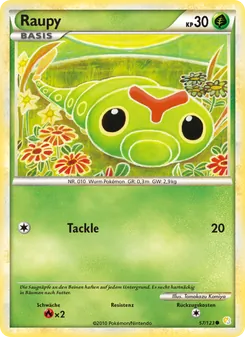 Raupy, Karte 57 aus HeartGold SoulSilver