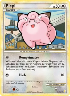 Piepi, Karte 60 aus HeartGold SoulSilver