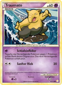 Traumato, Karte 62 aus HeartGold SoulSilver