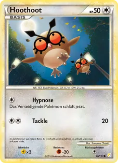 Hoothoot, Karte 66 aus HeartGold SoulSilver