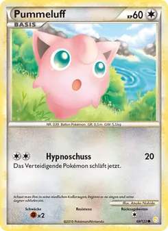 Pummeluff, Karte 68 aus HeartGold SoulSilver