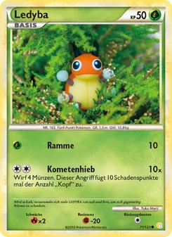 Ledyba, Karte 71 aus HeartGold SoulSilver