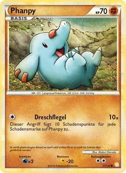 Phanpy, Karte 77 aus HeartGold SoulSilver