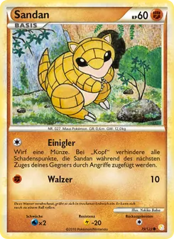 Sandan, Karte 79 aus HeartGold SoulSilver