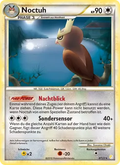 Noctuh, Karte 8 aus HeartGold SoulSilver