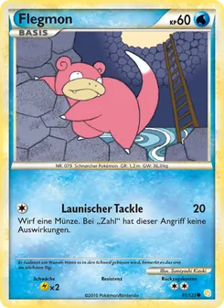 Flegmon, Karte 81 aus HeartGold SoulSilver