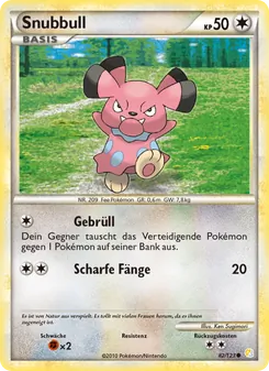 Snubbull, Karte 82 aus HeartGold SoulSilver