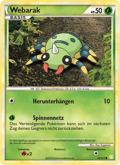 Webarak, Karte 83 aus HeartGold SoulSilver