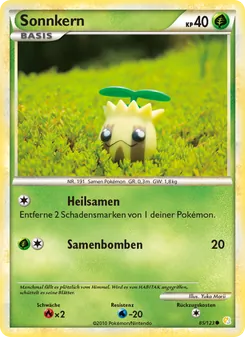 Sonnkern, Karte 85 aus HeartGold SoulSilver