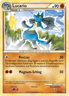 Lucario, Karte 19 aus Entfesselt