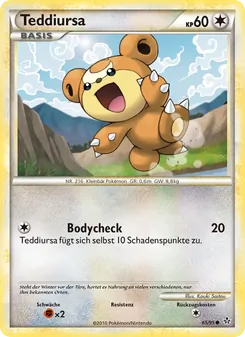 Teddiursa, Karte 65 aus Entfesselt