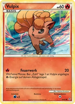 Vulpix, Karte 68 aus Entfesselt
