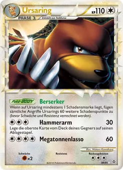 Ursaring, Karte 89 aus Entfesselt
