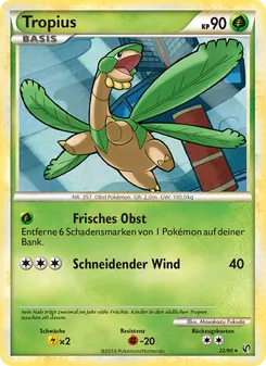 Tropius, Karte 22 aus Unerschrocken