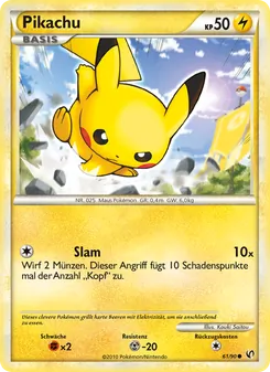 Pikachu, Karte 61 aus Unerschrocken