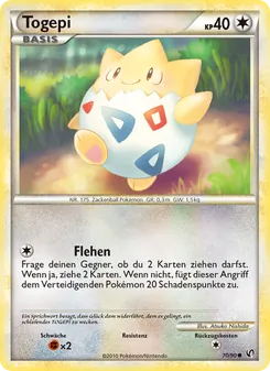 Togepi, Karte 70 aus Unerschrocken