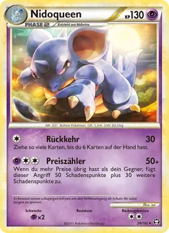 Nidoqueen, Karte 28 aus Triumph