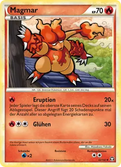 Magmar, Karte 42 aus Triumph