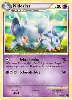 Nidorina, Karte 45 aus Triumph