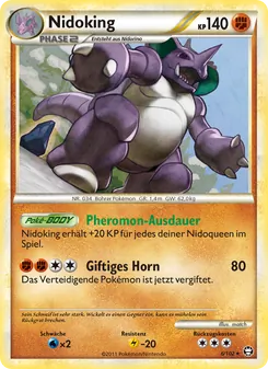 Nidoking, Karte 6 aus Triumph
