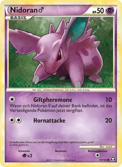 Nidoran m, Karte 70 aus Triumph