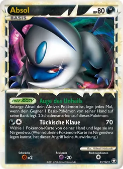 Absol, Karte 91 aus Triumph
