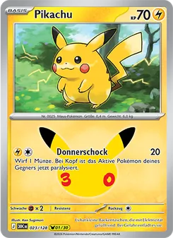 Pikachu, Karte 023 aus 30 Jahre