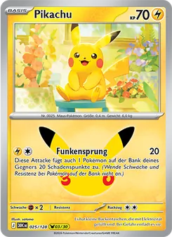 Pikachu, Karte 025 aus 30 Jahre