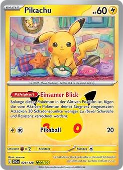 Pikachu, Karte 028 aus 30 Jahre