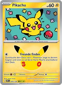 Pikachu, Karte 029 aus 30 Jahre