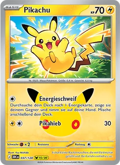 Pikachu, Karte 037 aus 30 Jahre