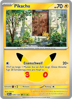 Pikachu, Karte 039 aus 30 Jahre
