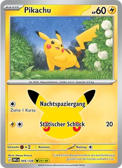 Pikachu, Karte 045 aus 30 Jahre