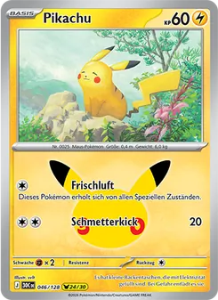 Pikachu, Karte 046 aus 30 Jahre