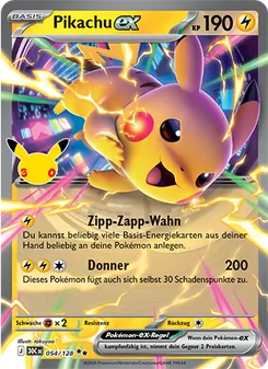 Pikachu-ex, Karte 054 aus 30 Jahre