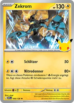 Zekrom, Karte 056 aus 30 Jahre
