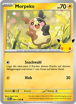 Morpeko, Karte 061 aus 30 Jahre